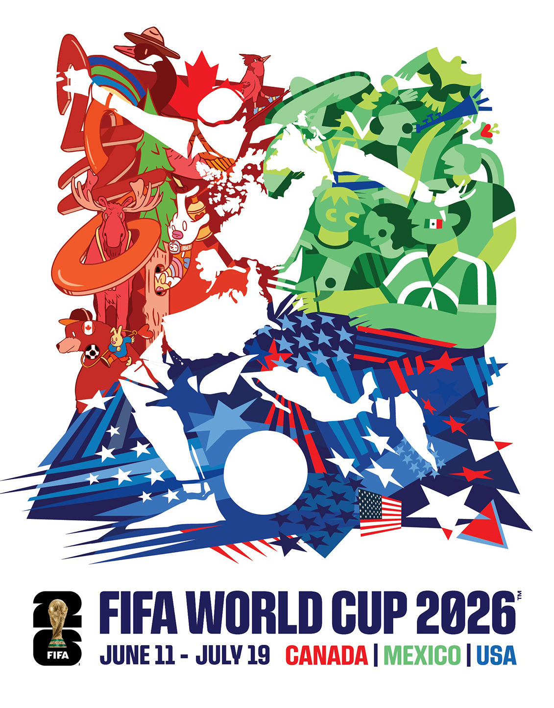 La FIFA presenta el póster oficial del Mundial 2026 | Reporte Hispano